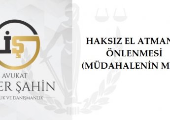 Haksız El Atmanın Önlenmesi Davası, Müdahalenin Meni